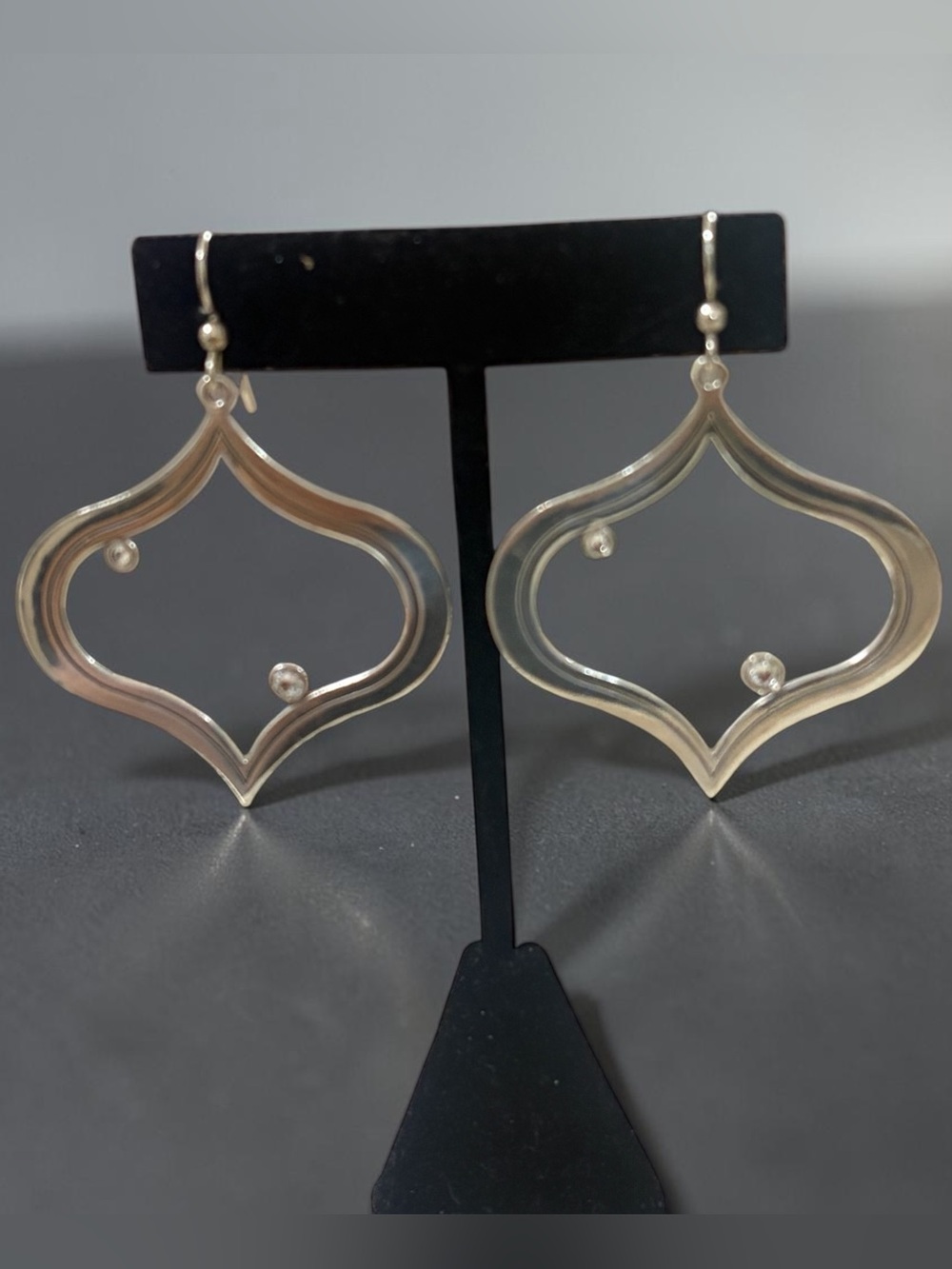 Brighton Large Silver Quatrefoil Earrings